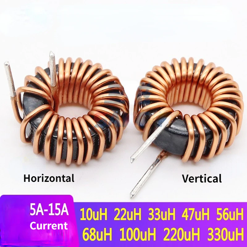 Ringinduktivität 47μH 10A - 2 Stück Magnetische Spulen 18,8mm