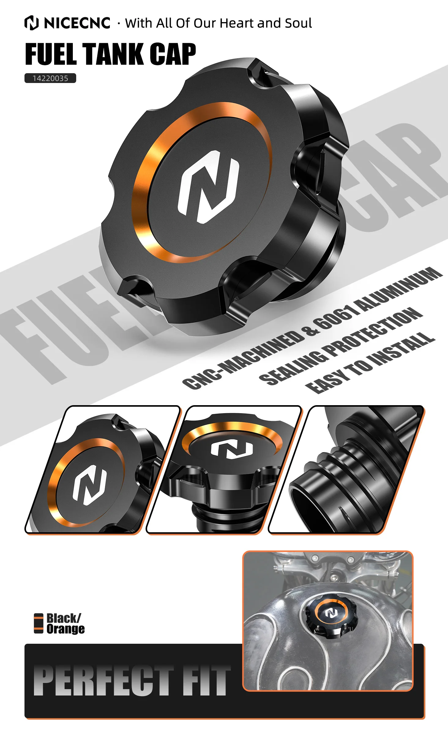 Für Harley Sportster 883 Niedrige XL883L 2005–2009 Kraftstofftank-Abdeckkappe Sportster 1200 XL1200C Iron 1200 XL1200NS Iron 883 XL883N – Detail 1