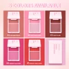 Blush Juvia's Cream Powder Matte Blush Makeup Rose Pan Long-lasting Wearing High Pigment Natural Matte Blush Duo Cosmtics 2