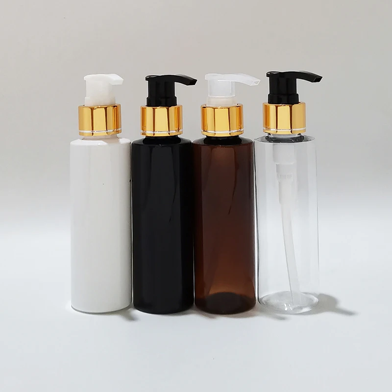 

(30pcs)120ml Gold Screw Lotion Pump Bottles 4oz high-grade Liquid Soap Dispenser Cosmetic Packaging Bottle DIY Containers