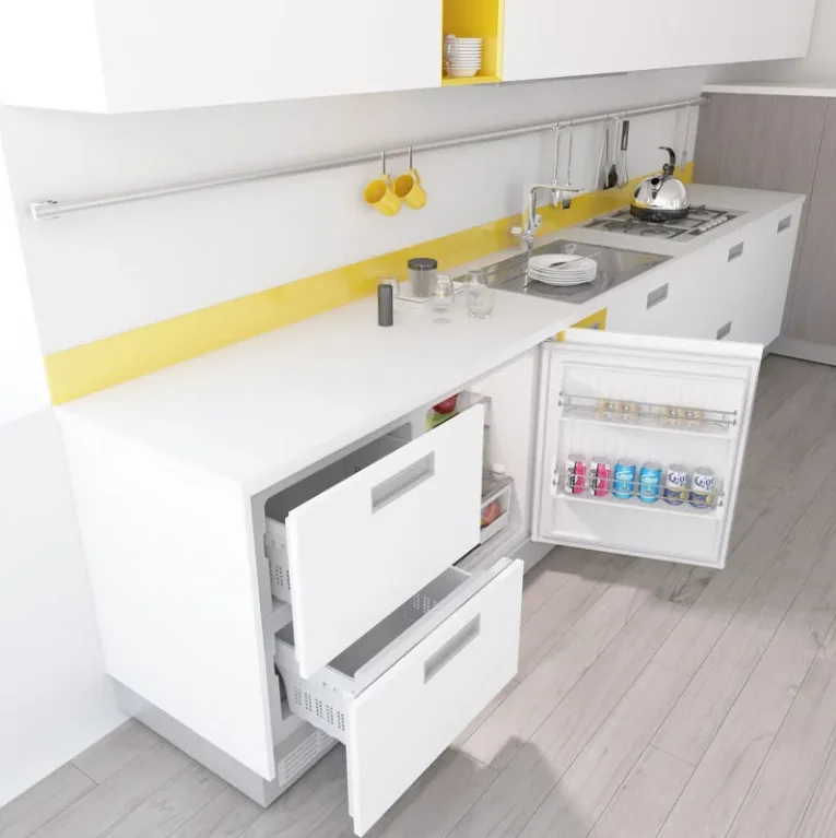 Artaus Built-in Refrigerator For Home Integrated Fridge Freezer 196L Home Appliance Under Counter - Image 2