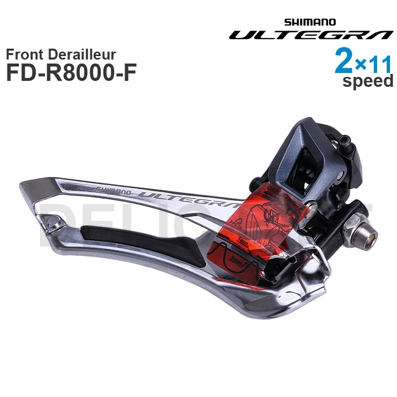 Shimano Ultegra FD-R8000 Deragliatore Anteriore – Braze On 2x11 Velocità Per Bici Da Corsa E Ciclocross