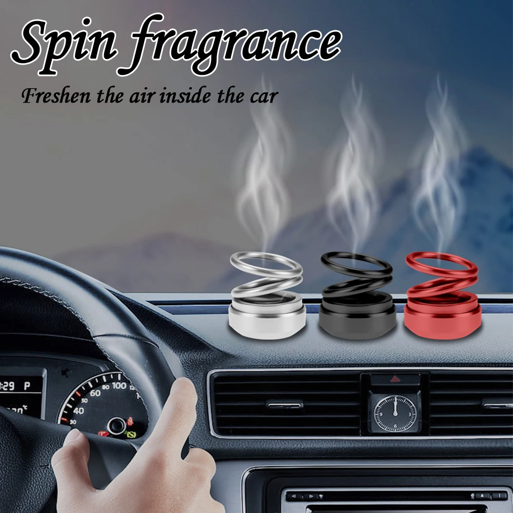 

Car Air Freshener Outlet Fragrance Magnetic Design Auto Accessories Interior Perfume Diffuse Solar Auto Rotating