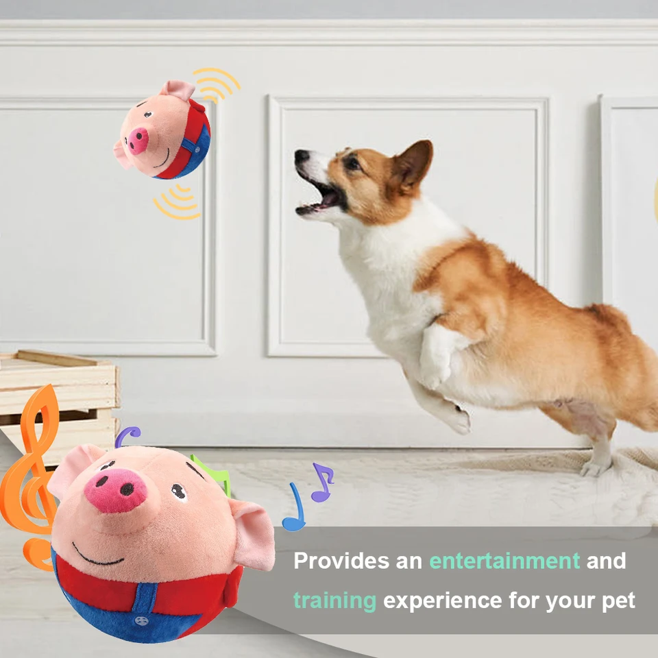 SdeNow Dancing Singing Pig Plush Toy - Interactive Animated Stuffed Animal With Music & Motion