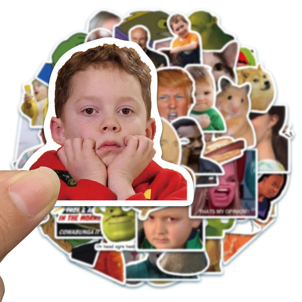 Assorted Pack of Humorous Vinyl Decal Stickers for Laptop, Water Bottle, Notebook, Skateboard, Luggage, Car - Ideal for Graffiti and Kid's Toys (Set of 10/20/50/100) Description Image.This Product Can Be Found With The Tag Names Funny laptop stickers, Funny memes stickers, Skateboard stickers, Stickers water bottles, Vinyl stickers meme