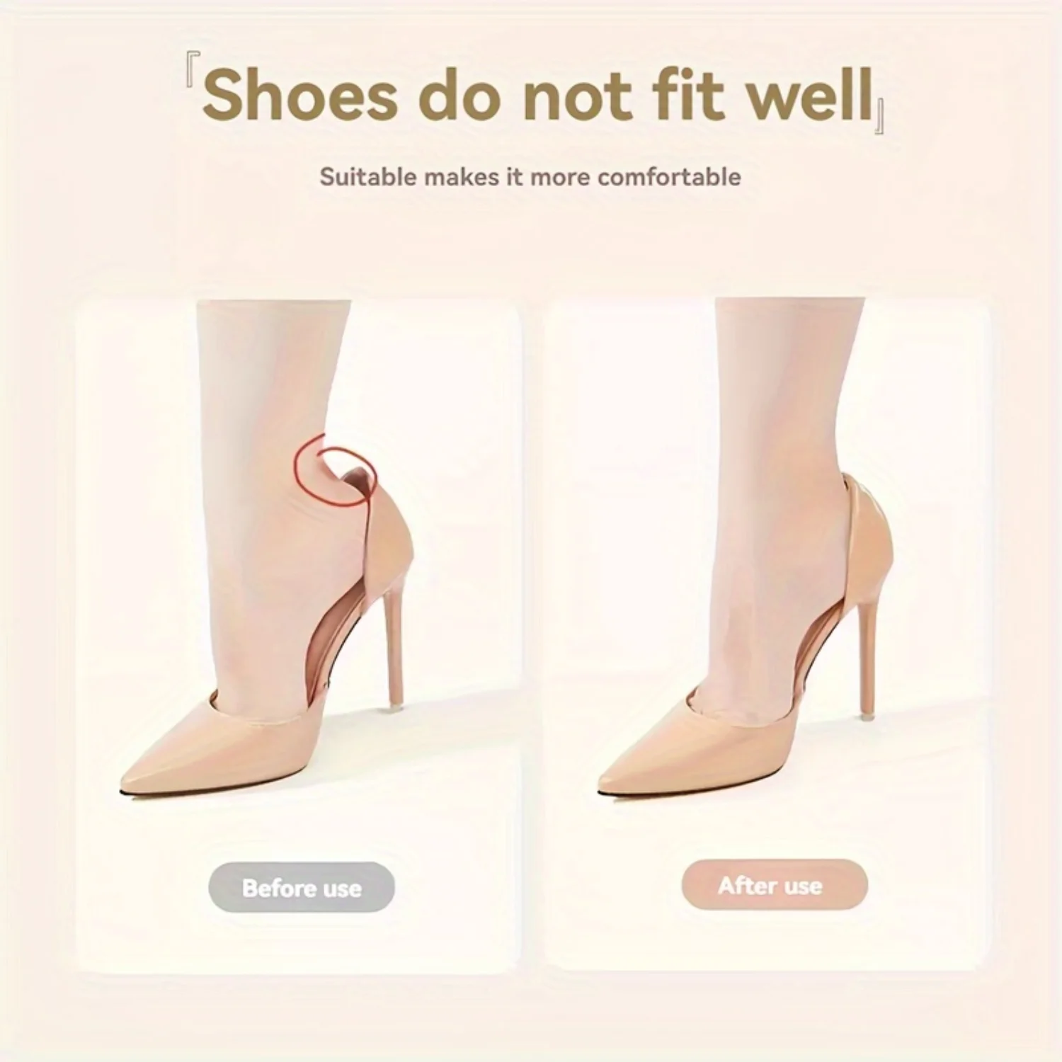 12pcs Heel Pads for Shoes Too Big Shoe Inserts Heel Grips Protectors Blisters Pain Make Shoes Fit Tight