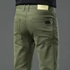 New Plus Size High End Casual Pants for Men's Straight Stretch Loose Mid High Waist Long Pants Brand Clothing Slim Jeans 28-44 1