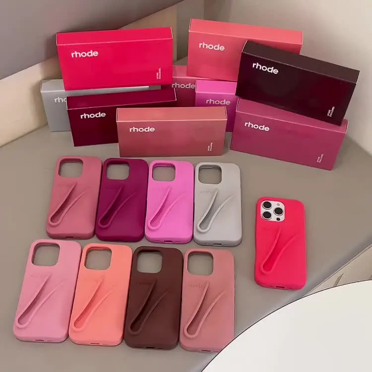 Rhode With Lip Gloss DIY Phone Case for iPhone 16 15 14 13
