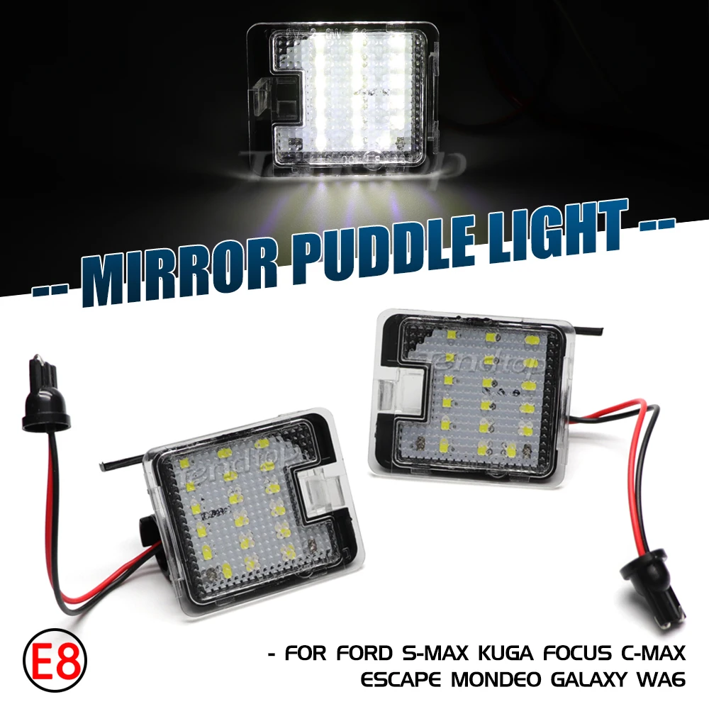 

Full LED Under Side Mirror Puddle Lights Ford Focus 3 Kuga 2 S-Max WA6 2 Mondeo 4 5 Grand C-max 2 Escape Canbus Mirror Lamp
