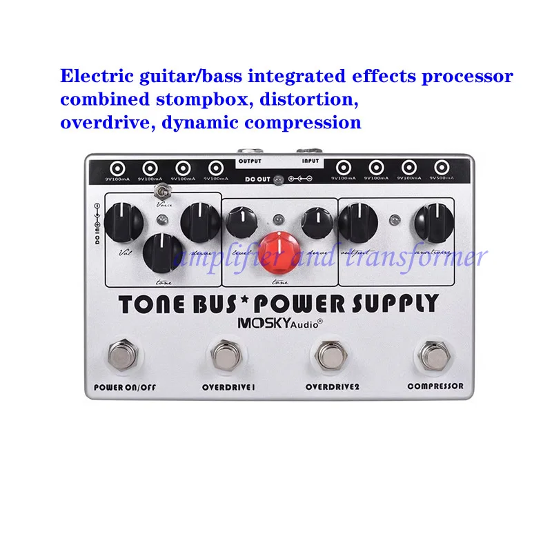 

Electric guitar/bass integrated effects processor, combined stompbox, distortion, overdrive, and dynamic compression.