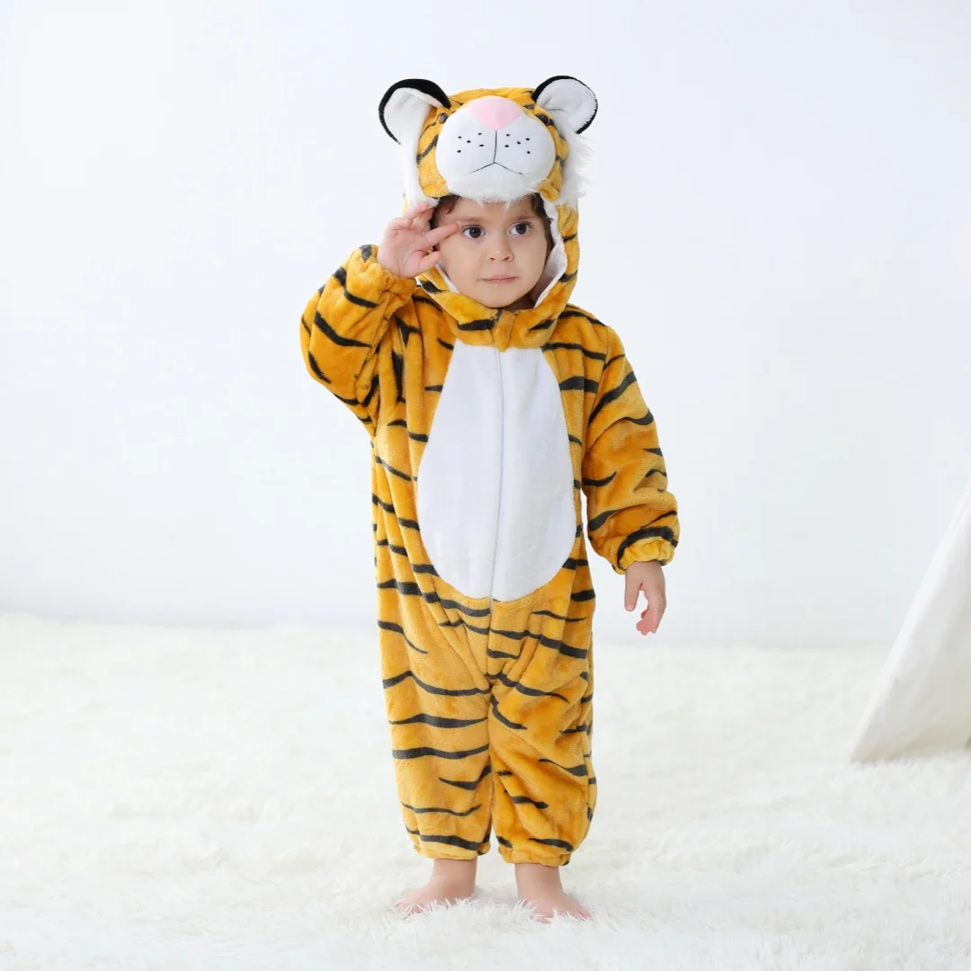Baby Kigurumi Stitch Unicorn Rabbit Cartoon Romper Pajamas Infant Animal Onesies Girls Boys Cosplay Pyjama Costume For Christmas 2
