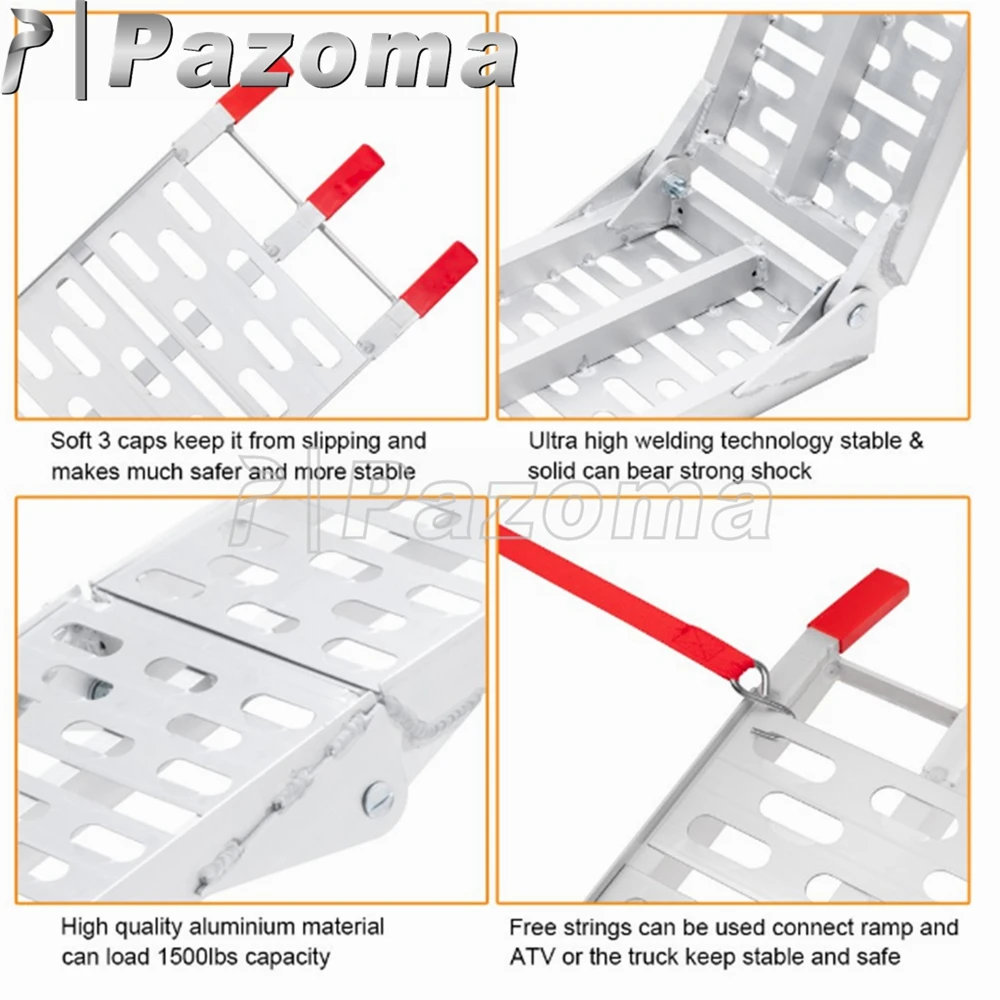 Rampe de chargement aluminium pliable