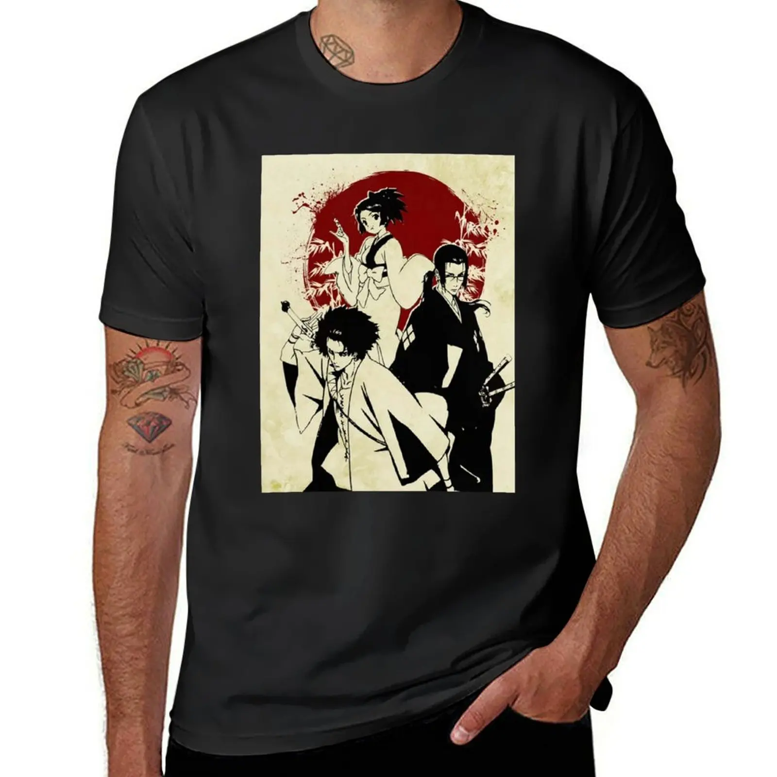 

Samurai Champloo T-Shirt tops vintage customizeds mens graphic t-shirts pack