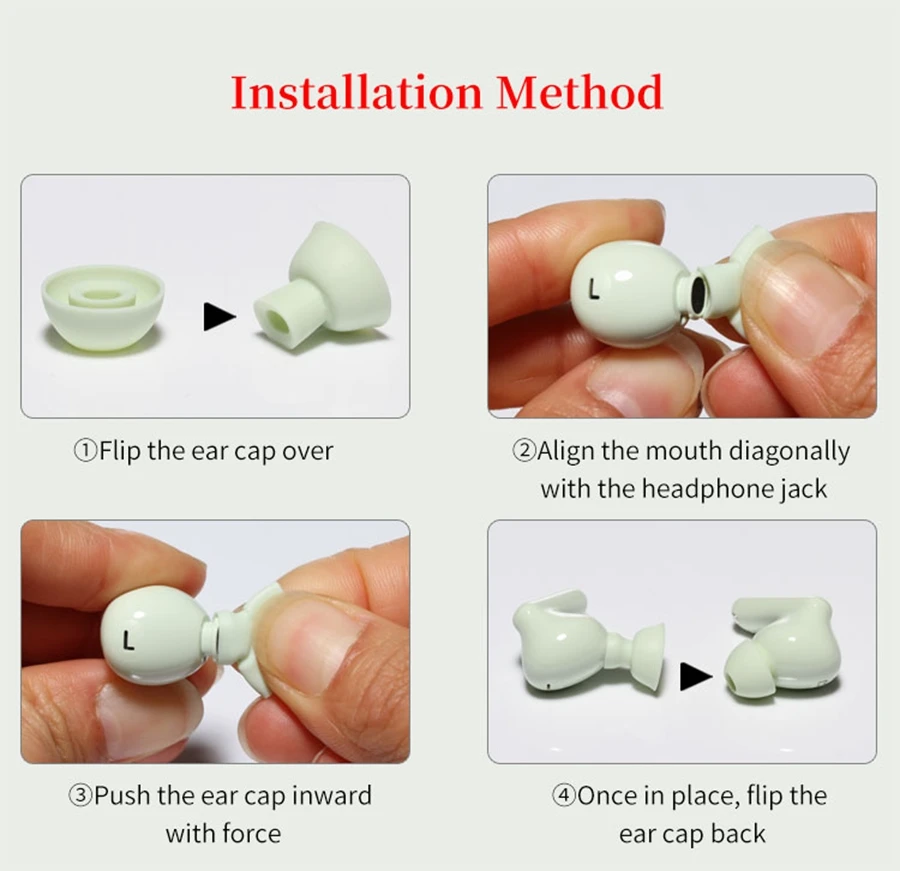 6Pcs Silicone Ear Tips for OPPO ENCO Air4 Pro True Wireless Earbuds Eartips AIR 4 Pro TWS Tips headphones Earplugs