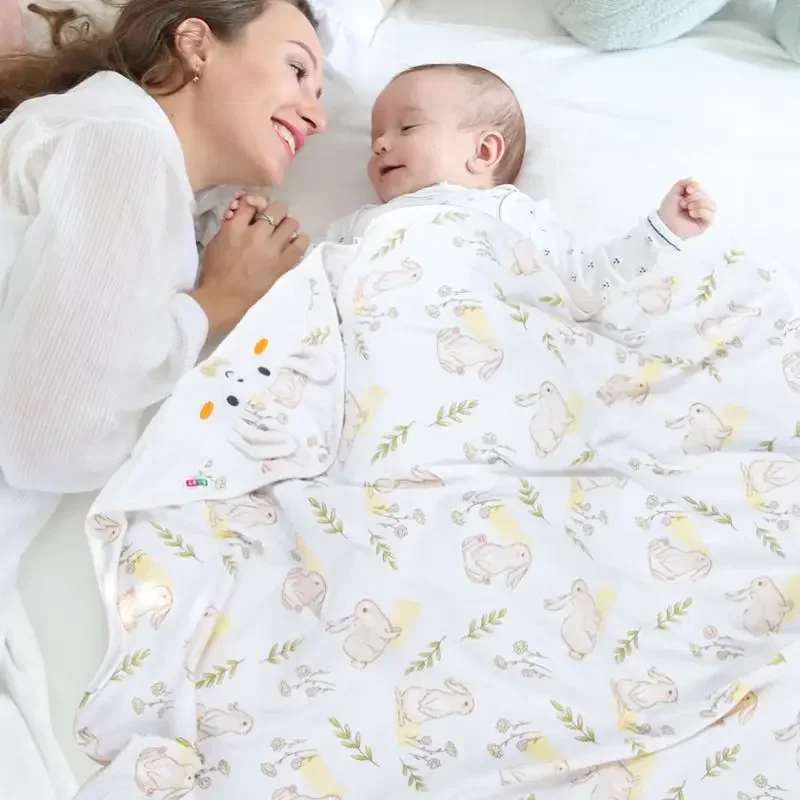 Newborn Wrapping Single Swaddling Neonatal Room, Neonatal Thin Cotton Quilt, Baby Quilt, Spring and Summer Double Tole