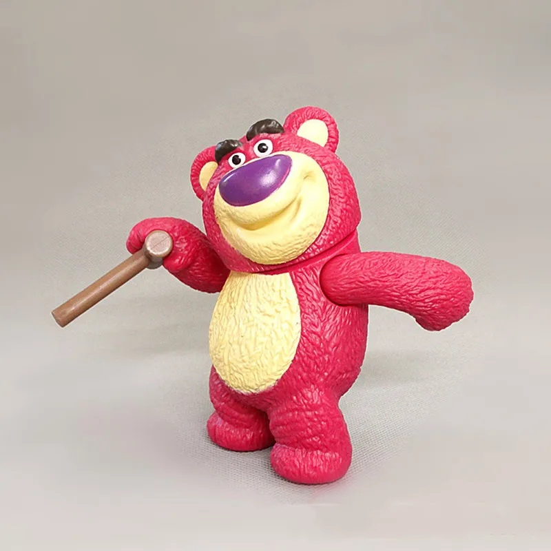 Disney 14Cm Toy Story Strawberry Bear Figure Collection Toys Lotso Bear Decorazioni Regalo Di Festa Figura Giocattoli Giunti Mobili