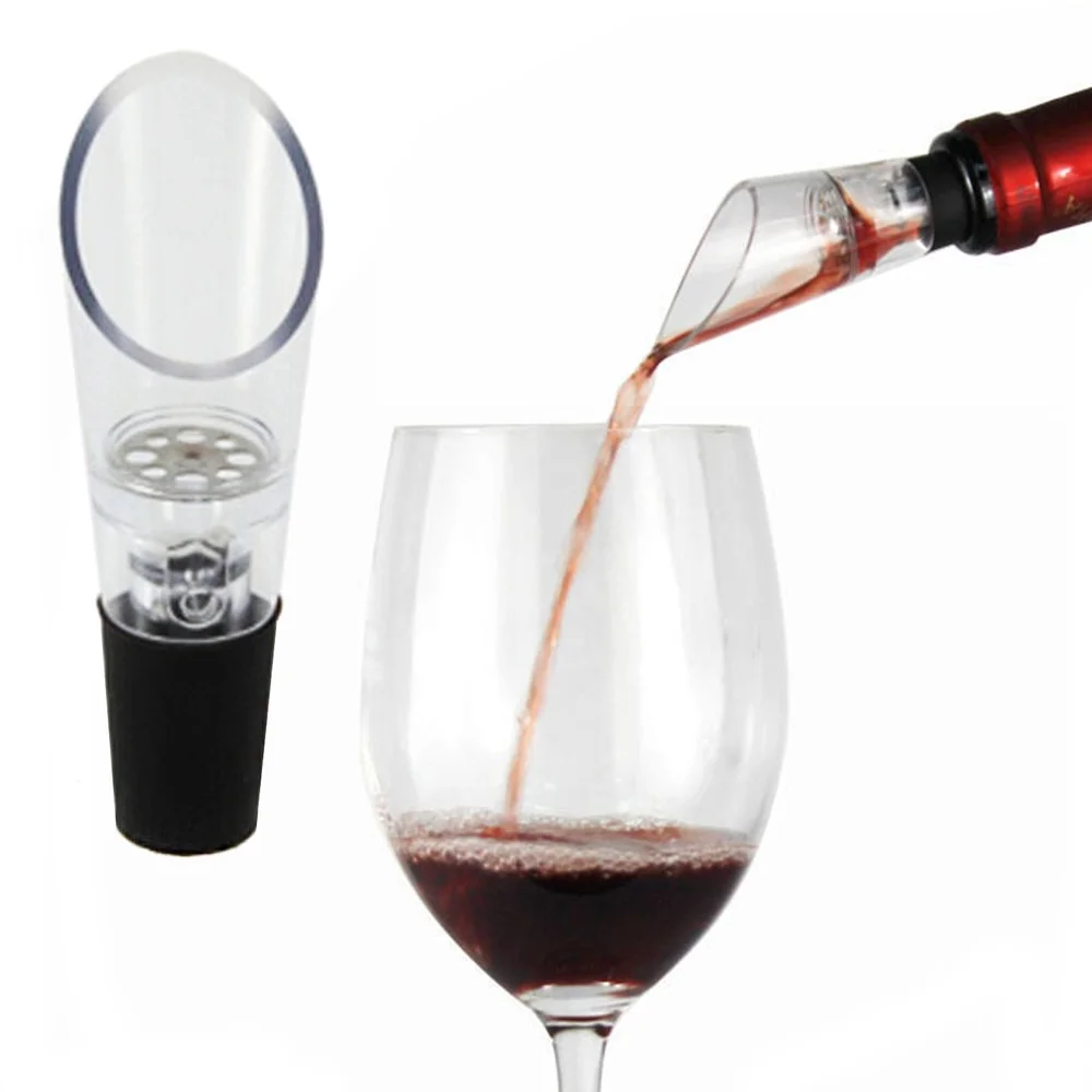 Wine Decanter Pourer Aerator Filter Bottle Stopper 2 in 1 Wine Accessories