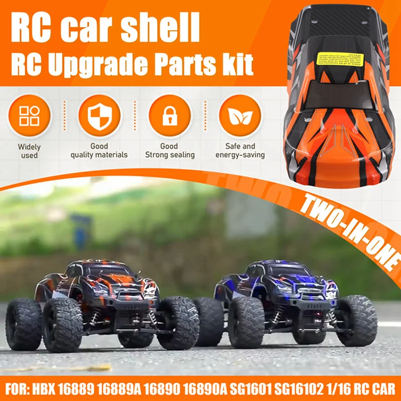 HBX 9 9A 16890 16890A SG1601 SG1602 RC Car Body Shell And Sticker B004-INV 1/16 RC Car Parts Accessories-Y96A