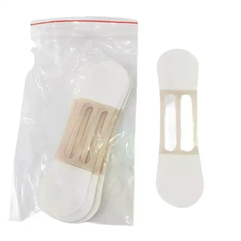 10Pcs 페이스 리프트 테이프 탄성 밴드 넥 리프팅 패치 방수 탄력성 보이지 않는 페이딩 넥 주름 접착 스티커