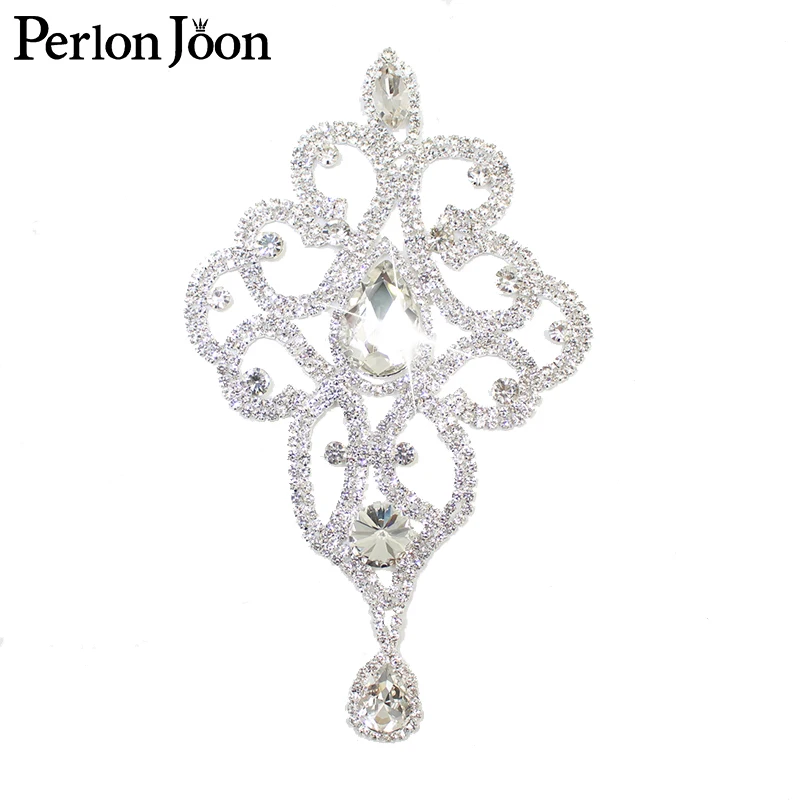 Collana - Metallo, Perle In Pasta Di Vetro & Strass, Argento, Bianco Perlato & Cristallo - Moda - Foto 13