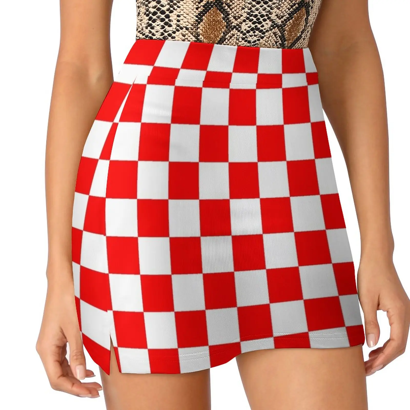 Croatian Checkerboard Light Proof Trouser Skirt Clothing elegant dresses for women Clothes for summer шорты vans run smiley vn000evtcaf smiley checkerboard