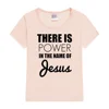 There Is Power In The Name of Jesus Kids Girls Boys Short Sleeve T-shirt Shirt Children Summer Clothing Tops Clothes Casual Tees 4