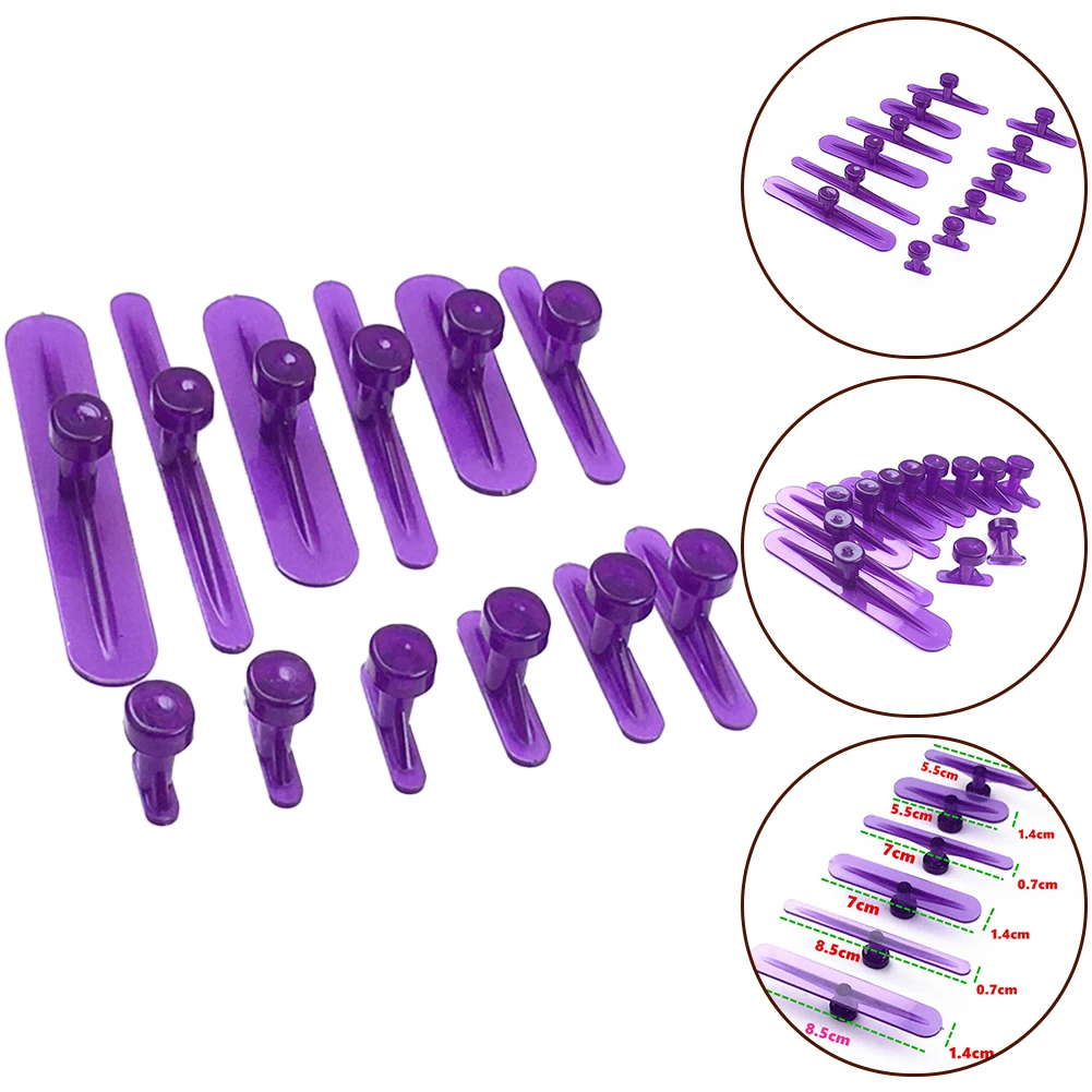 12 stücke Kleber Tabs Dent Entfernung Werkzeuge Dent Entfernung Werkzeug Auto Körper Kleber Tabs Nylon Auto Reparatur Teil Für Dent heber Rutsche Hammer – Detail 3