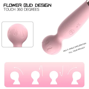 Women Mini AV Massage Vibrator Sex Toys for Women Pocket Pussy Toy USB Charging Vibradores 4
