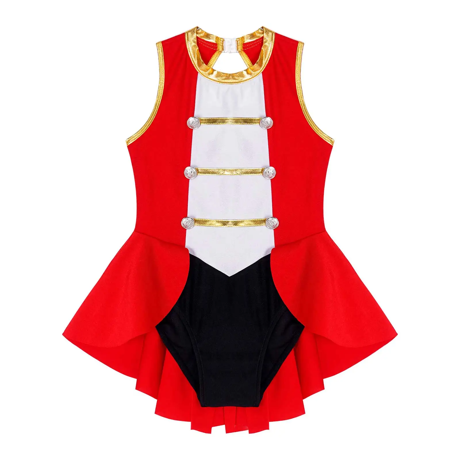 Kids Girls Circus Cosplay Costumes Halloween Dress Up Clothes Child Long Sleeves Bodysuit Leotard Tassel Carnival Party Jumpsuit