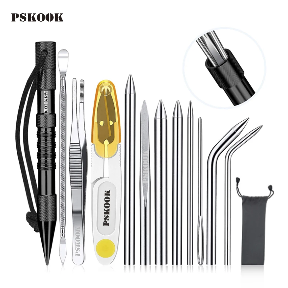 Marlinspike Paracord Needle Set Different Size Stainless Steel Knotter Tools Paracord FID Lacing Stitching Needles DIY Tool paracord needle set