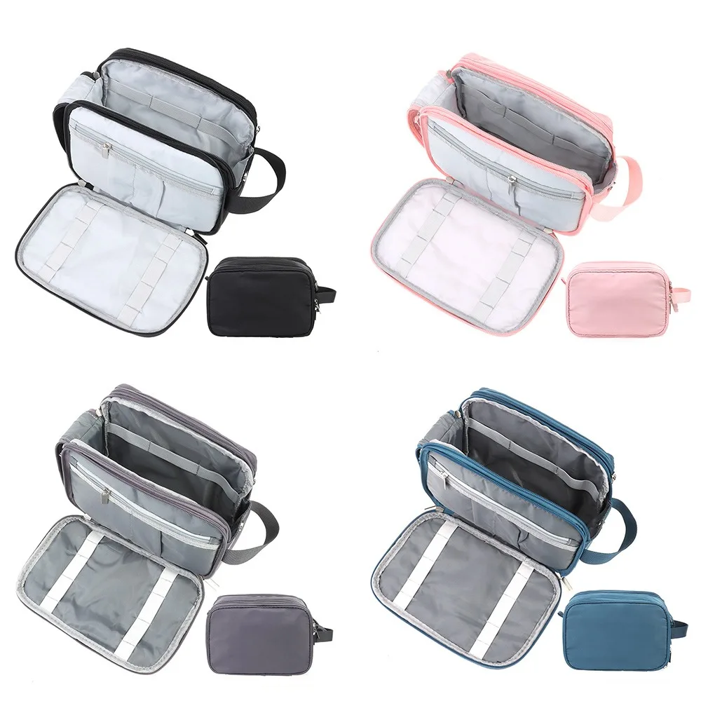 Fashion Waterproof Travel Toiletry Bag Dry Wet Separation Large Capacity Ladies Makeup Bag Women Lightweight Cosmetic 5