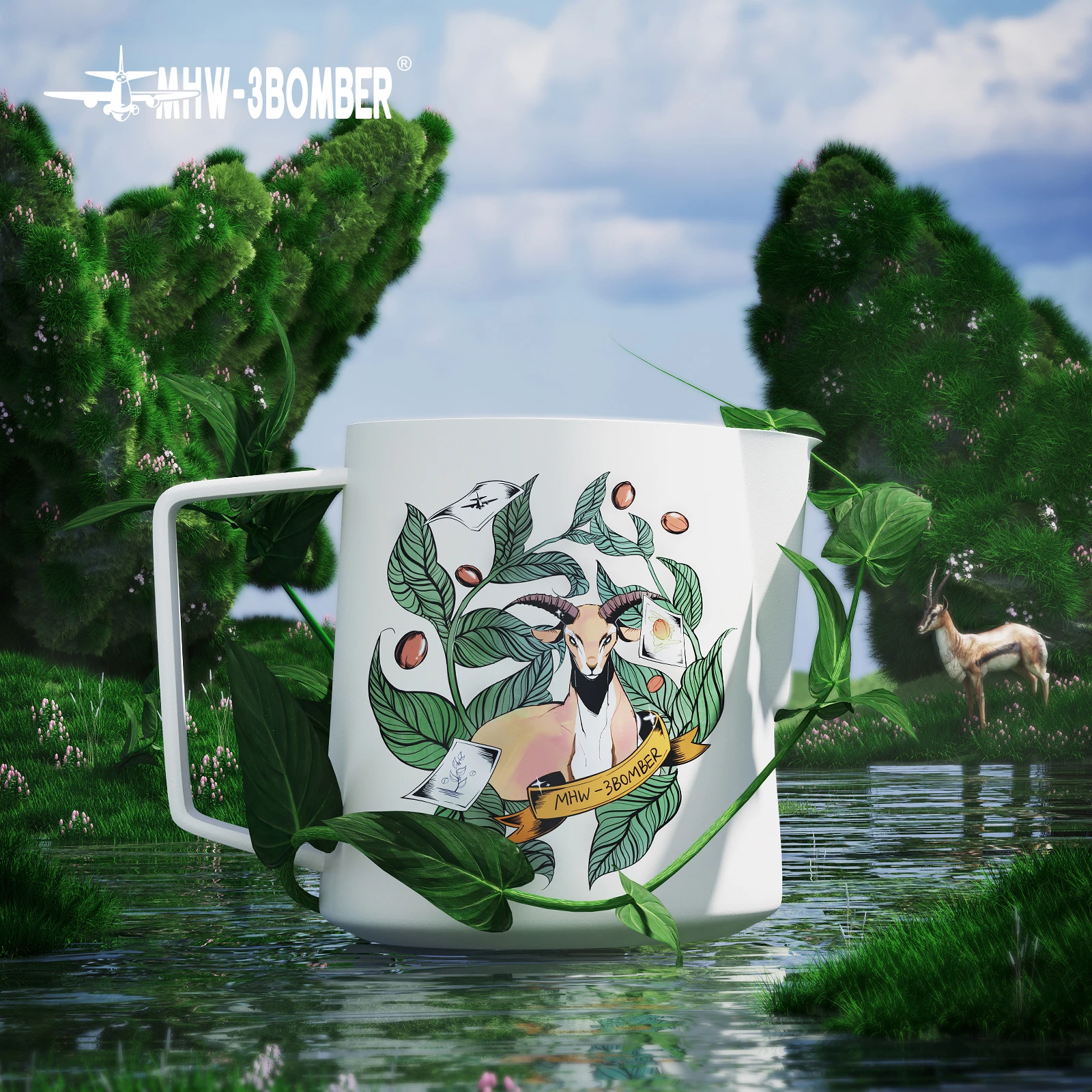 MHW-3BOMBER Milk Frothing Pitcher 600ml - إبريق مز...