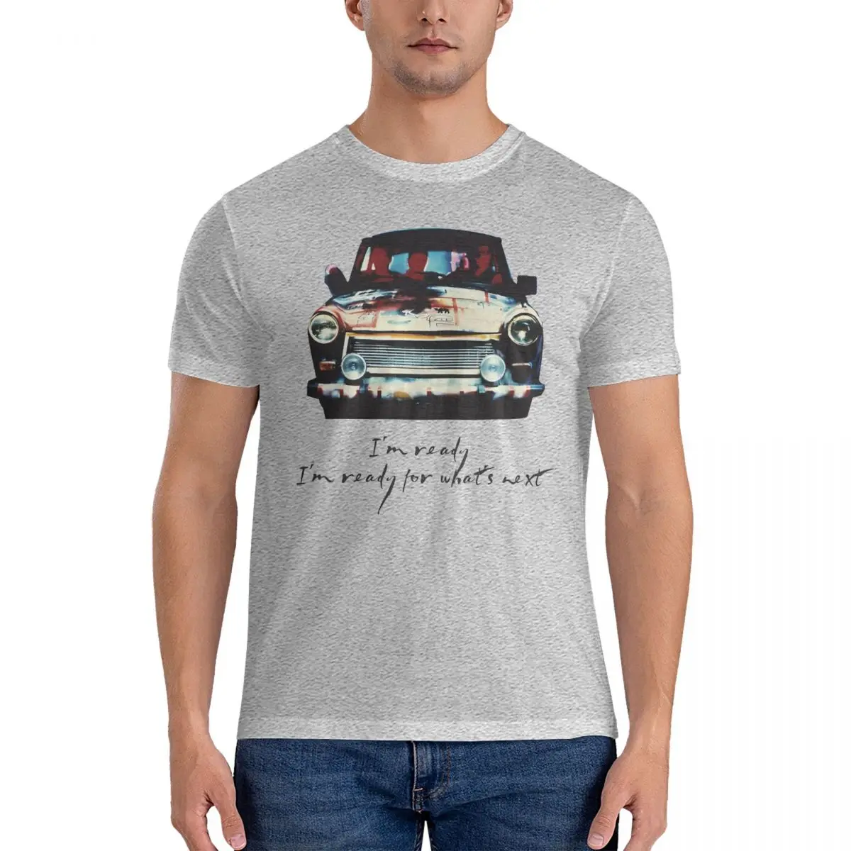 

Футболка мужская с коротким рукавом и круглым вырезом, 100% хлопок