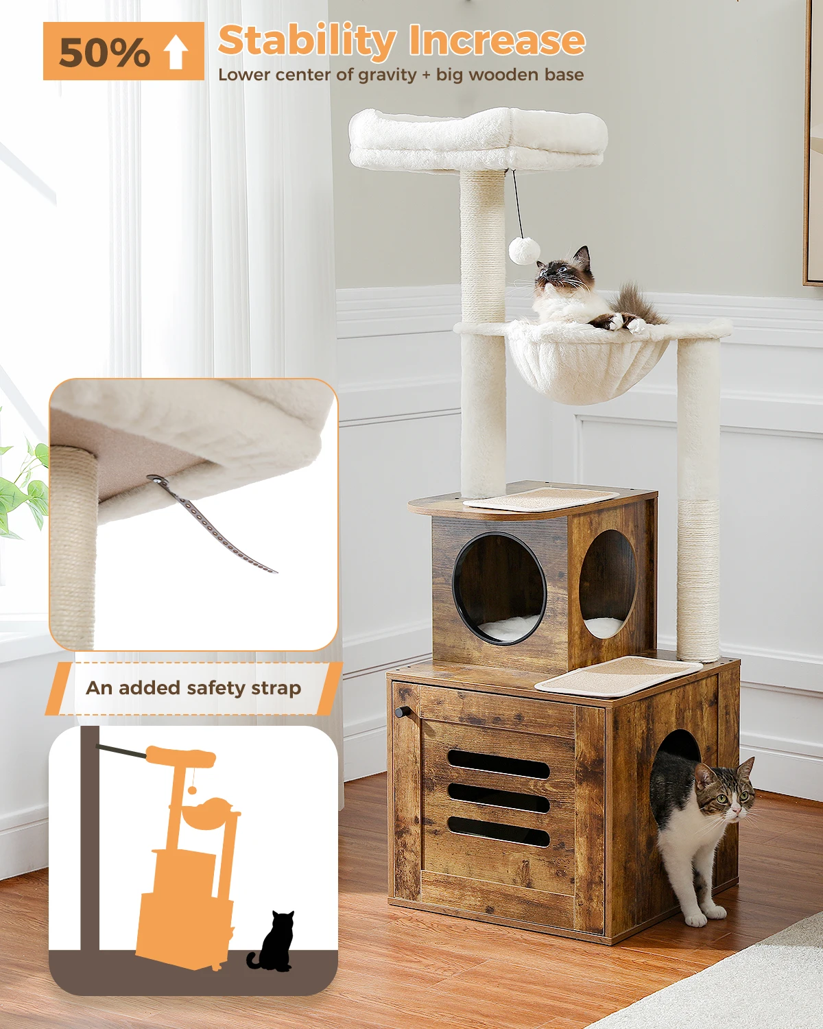 Rascador Gatos Navidad Rascador Gimnasio Torre Casita Arbol Para