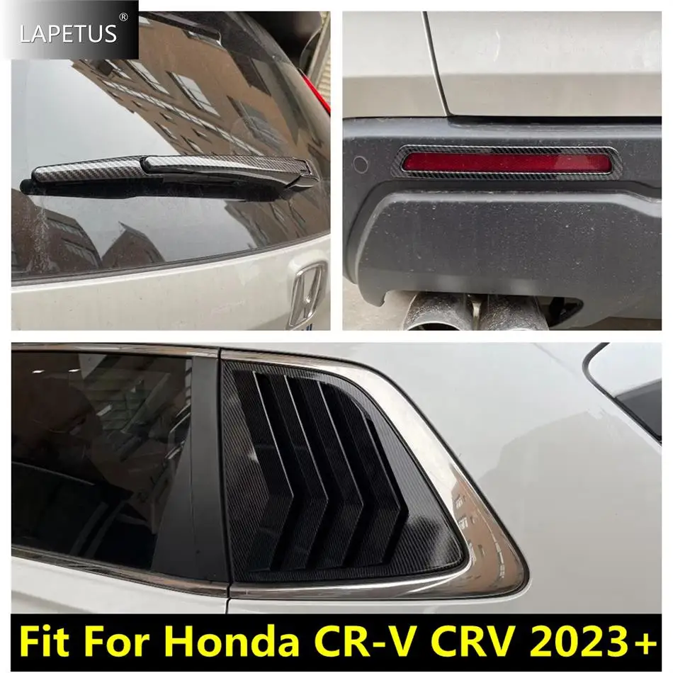 

Car Accessories Rear Fog Lights Lamps / Window Shutter Louver Side Vent / Rain Wiper Cover Trim Fit For Honda CR-V CRV 2023 2024
