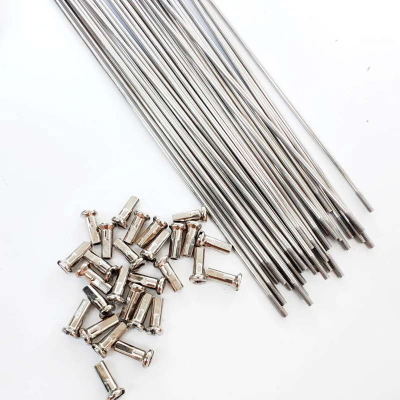 36Pcs 13G Bicycle Spokes MTB Cycling Stainless Steel Spoke With Copper Nipples Road Bike 2.2mm Electric Bicycle Spokes bicycle spokes bike spokes nipples