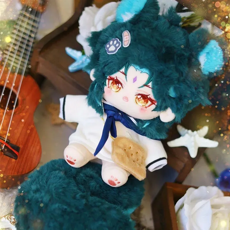 

Game Anime Genshin Impact Xiao Cosplay Cute 20CM Plush Cotton Doll Body Change Clothes Plushie Pillow Birthday Gift