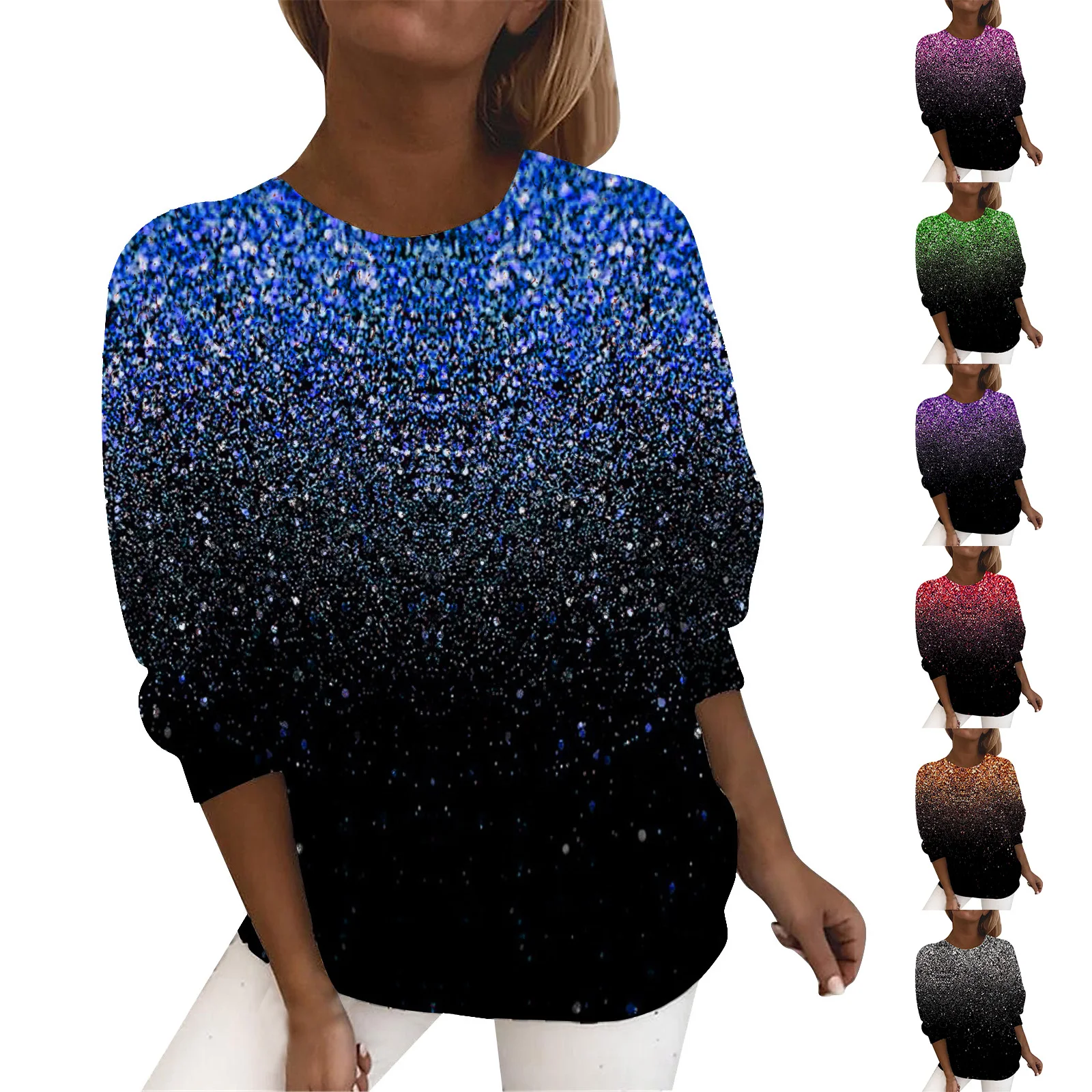

Women's Pullover Jacket Fashion Casual Sweatshirt Long Sleeve Printed Womens Tops for Summer Casual Blouses for Women