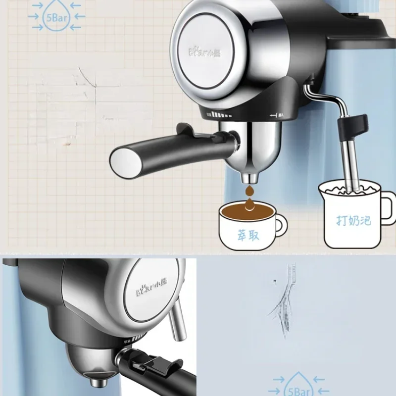 ماكينة القهوة الإيطالية المنزلية الصغيرة شبه الأوت...