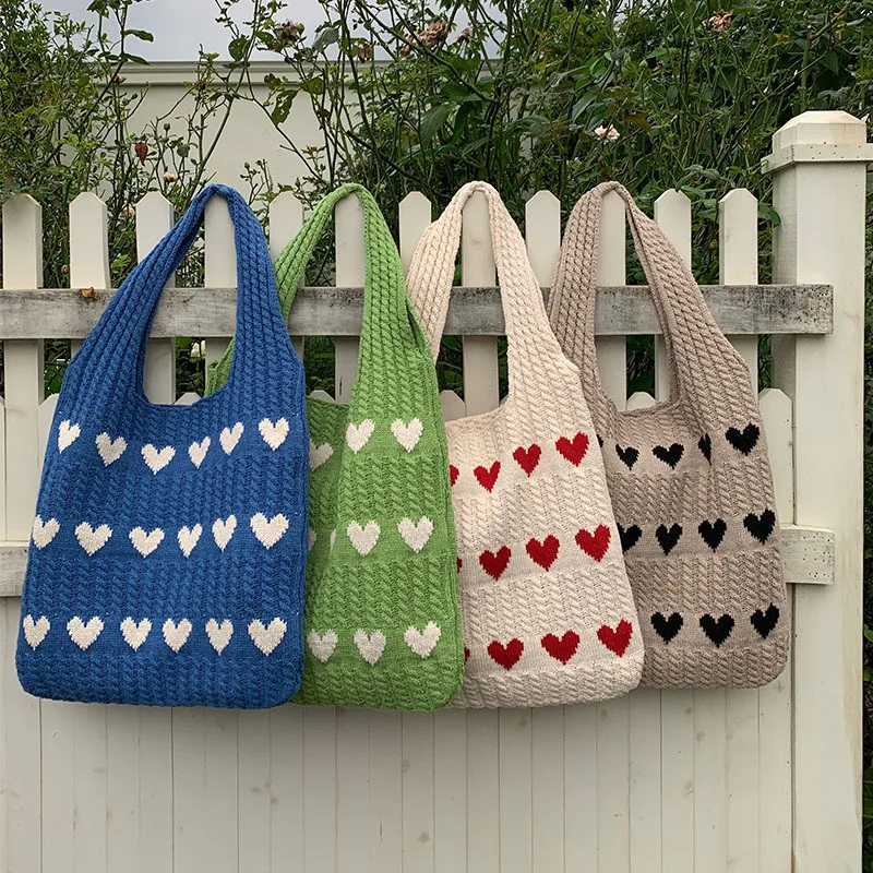 Hearts of Love Crochet Tote