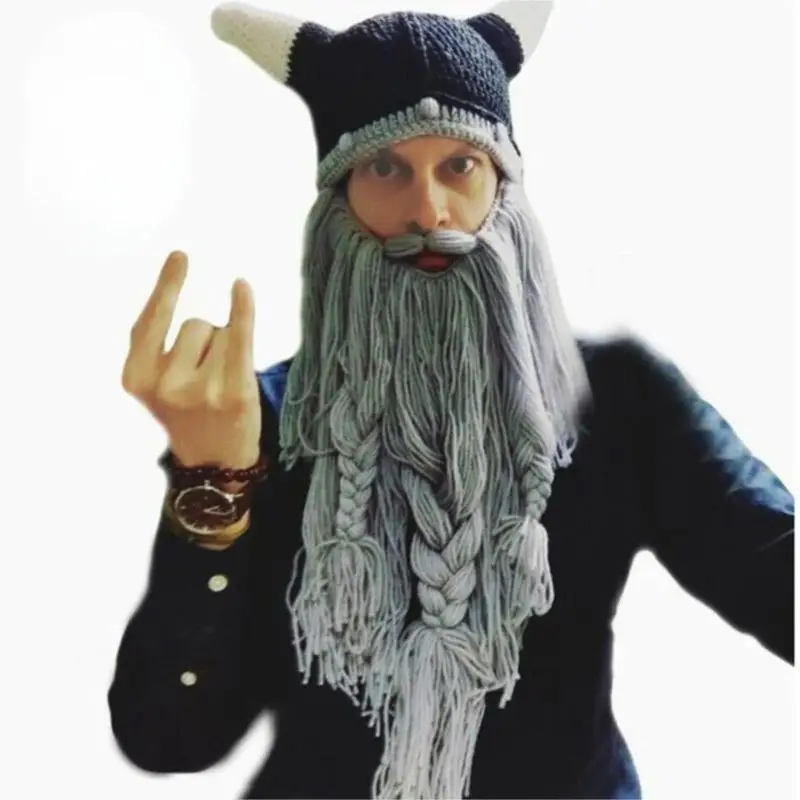 

Головной убор из рога осень-зима Европа и Соединенные Штаты стиль Хэллоуин индивидуальность викингов забавная шапка ручной работы