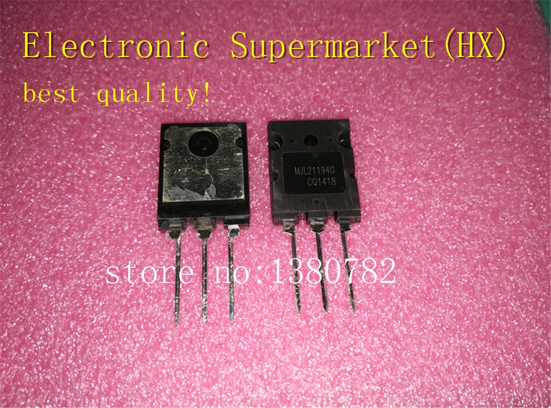 

Новинка оригинальная Специальная цена spot 50 шт./лот MJL21194G 21194 TO-264 16A250V 100% новая Оригинальная фотография!