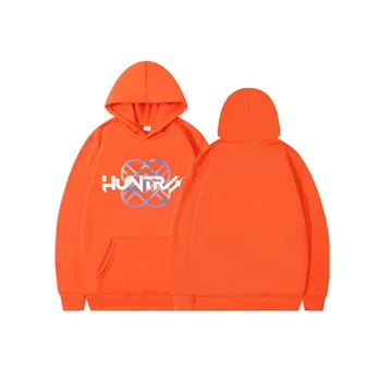 2025Winter Korean and Japanese Style Loose Drop Shoulder Casual Style Simple Commuting Style Autumn Winter Hooded Sweatshirt 2