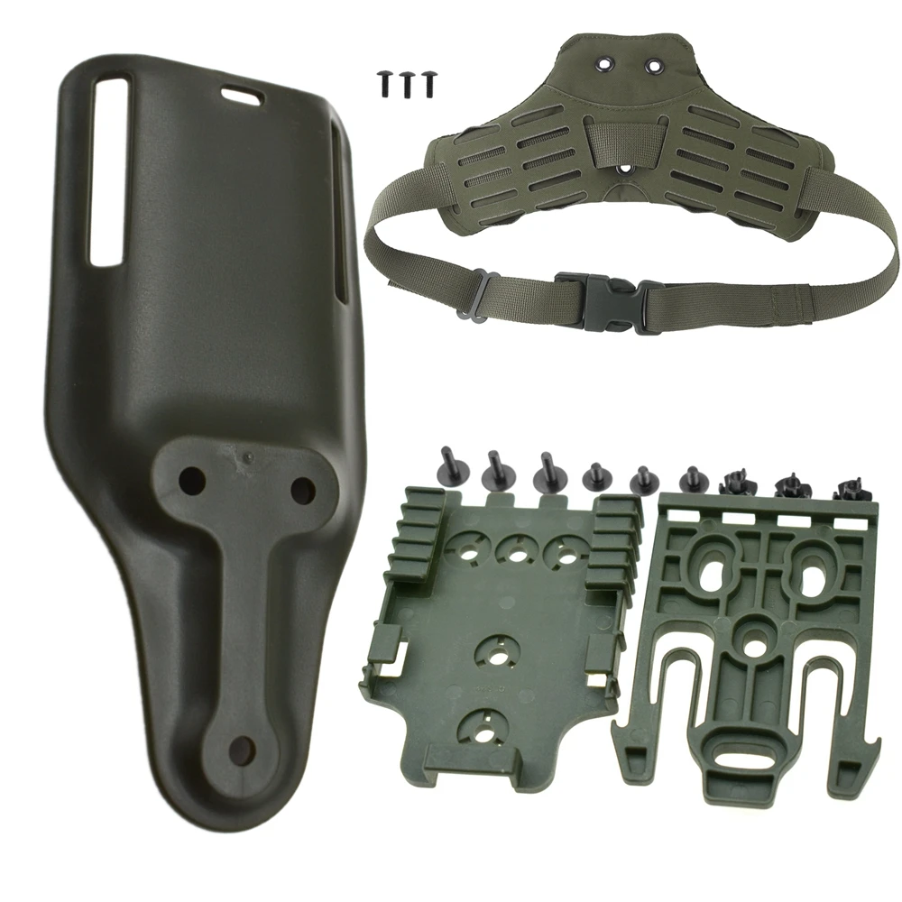 ARC RTI DUTY Accessorio per montaggio Caccia Drop Leg Fondina Cintura per coscia Piattaforma Fondina per pistola Base adattatore per GL 17 19 QLS 19 22