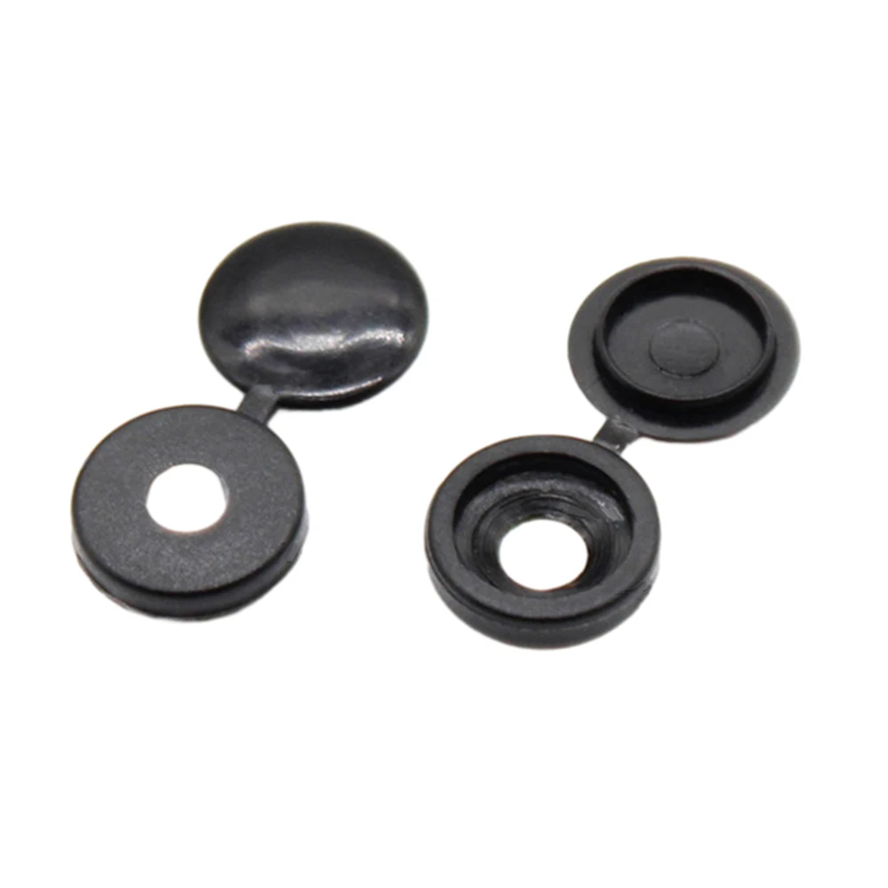 

Protect and Beautify Your For Car and Furniture Screws with Plastic Nut Cover 100pcs (Black White Silver Gray)