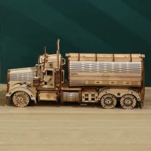

High Difficulty Diy Truck 3d Wooden Three-dimensional Jigsaw Puzzle Fuel Tank Truck Piggy Bank