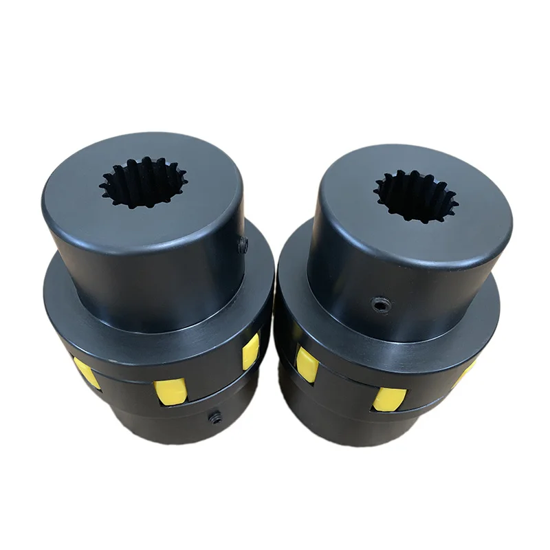 Acoplamento Flexível tipo Garra Bomba de Água Motor High Torque Spline Hexagonal Cônico Buraco Quadrado Chaveta de Aço Personalizado Eixo