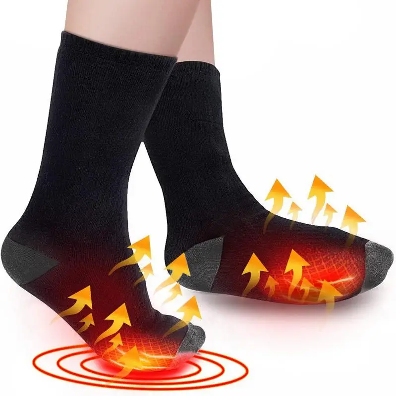 

Electric Heated Socks 2500mah Lithium Battery 3-temperature Levels Heating Socks Foot Warmer Thermal Insulated Sock Fast Heating