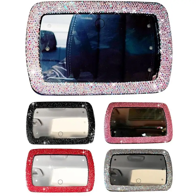 

Automobile Make Up Mirror LED Sun Visor Mirror Clip On Rear View Sun Shading Cosmetic Mirror Lights For Women Car Accessories