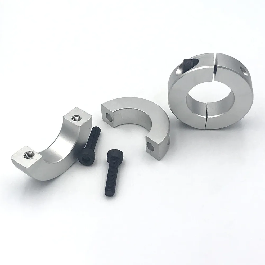 

13mm/15mm/16mm/20mm/25mm/30mm Fixed Rings Aluminum Alloy Clamp Collar Clamp Type Double Split Shaft Collar Brand New